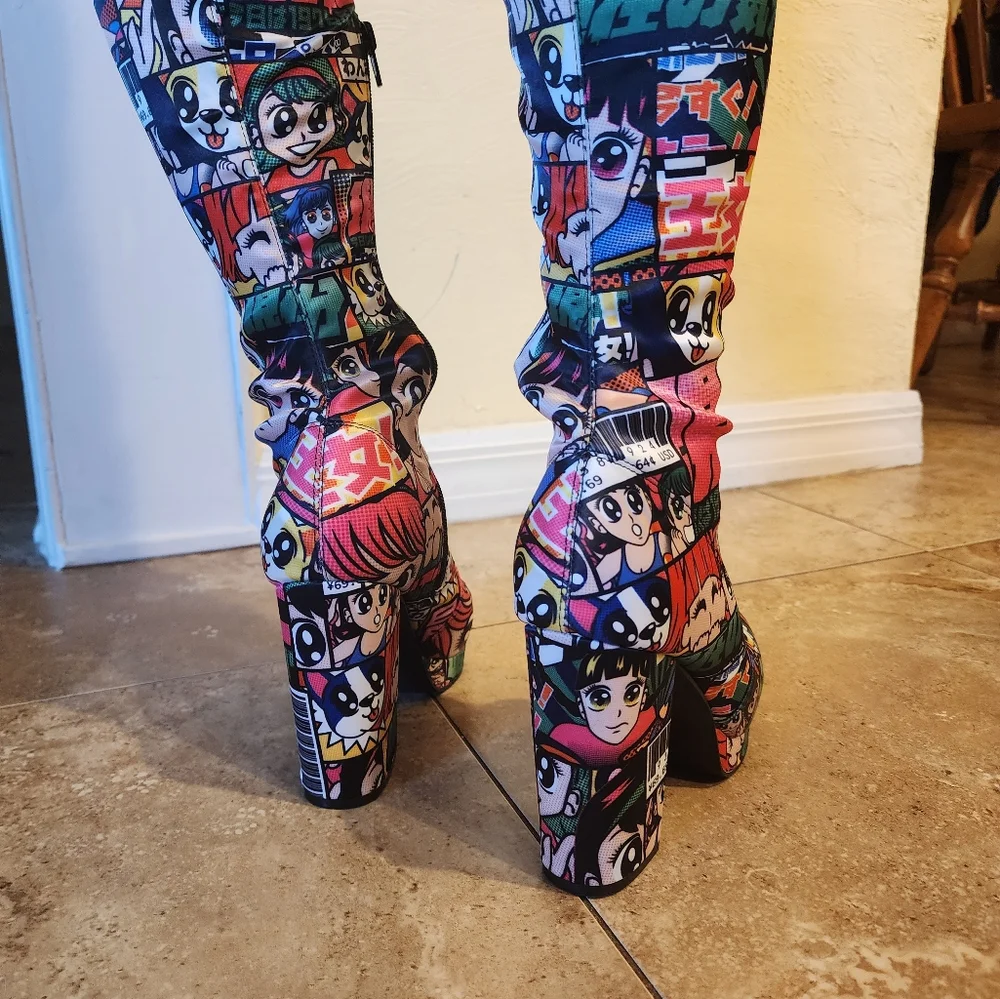 Anime Boots thigh-high size 8 - Picture 4 of 8